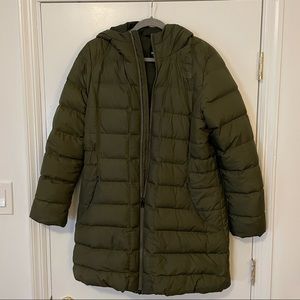 NORTH FACE * Green * Down Puffer Jacket * Mid Length